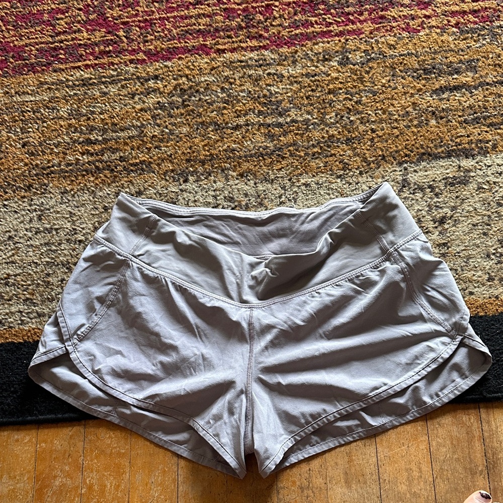 Lululemon Athletica Light Gray Athletic Shorts